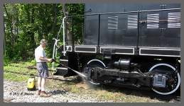 (c)2013 smph50 - Rick B. knocks off the winter grime with his power washer. (10K) - CLICK to Enlarge (125K)