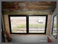 (c)2013 smph50 - Fireman'side windows with new plywood and window sill. (10K) - CLICK to Enlarge (125K)