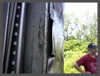 (c)2008 Rick Henn - Coach #2941 suffered similar damage to its buffer plate. (10K) - CLICK to Enlarge (100K)