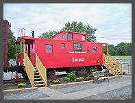 (c)2010 Robert Snyder - Our Norfolk and Western ex. Virginia Caboose glistens in the August sun. - August 2010. (10K) - CLICK to Enlarge (100K)