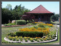 (c)2008 Robert Snyder - View of the freight house garden. (10K) - CLICK to Enlarge (80K)