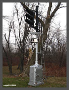 The ladder, mile marker, platform and lenses have been installed. (c)2008 smph50 (10K) - CLICK to Enlarge (100K)