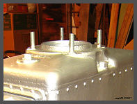 Four 7/8 inch studs are used to secure the mast to the case. (c)2007 smph50 (10K) - CLICK to Enlarge (90K)