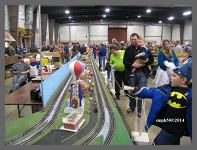 The MainLine of the WNY Model Engineers Club had many spectators all day. ©2014 smph50 - Click to Enlarge (10K)-(100K)