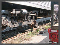 (c)2006 Robert Snyder - Wheel Set is now out of the truck. (10K) - CLICK to Enlarge (60K)