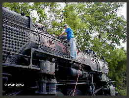 Grinding and Priming Boiler Click to ENLARGE (12K)-(60K)